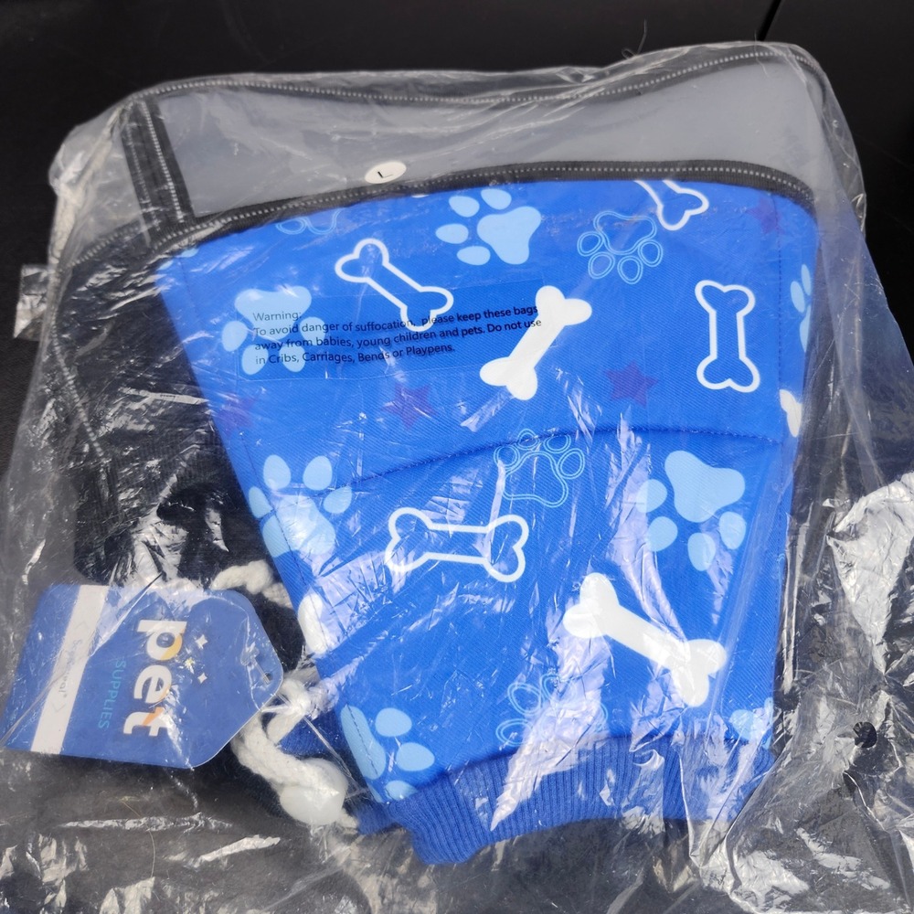 Adjustable‎ Dog Soft Cone Collar Surgery Recovery Stop Licking Large Paws Bones